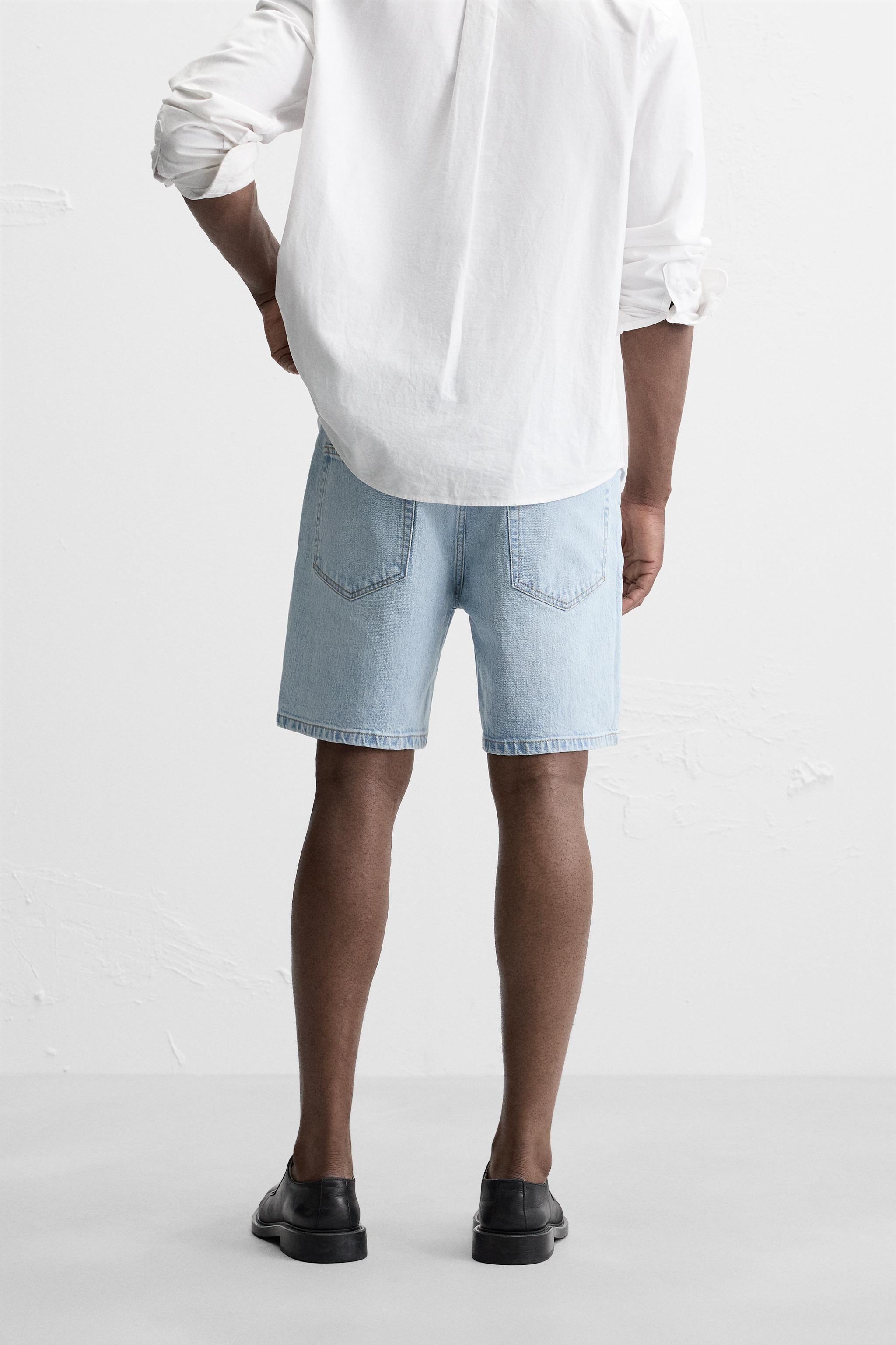 REGULAR FIT DENIM SHORTS